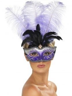 Benátská maska-fialová