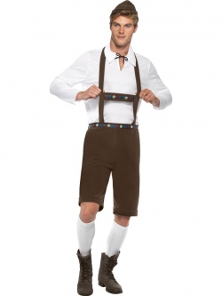 Kostým Oktoberfest- hnědé kalhoty